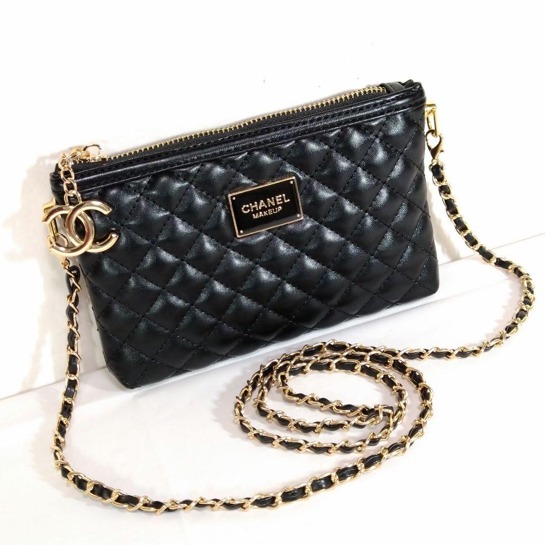CHANEL マトラッセ調 ポーチ ギフト品 チェーン シャネル ショルダー