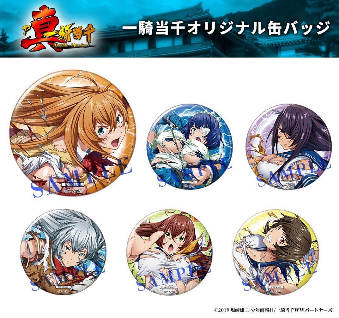 未使用 全種セット 記念品 P真・一騎当千 オリジナル缶バッジ パチンコ 6個