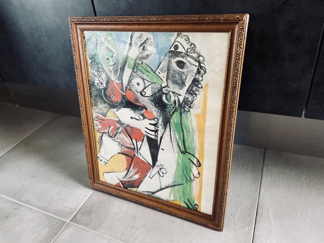 希少 パブロ・ピカソ アンティーク作品 額装 ビンテージ ヴィンテージ ポスター