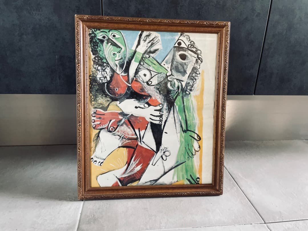 希少 パブロ・ピカソ アンティーク作品 額装 ビンテージ ヴィンテージ ポスター