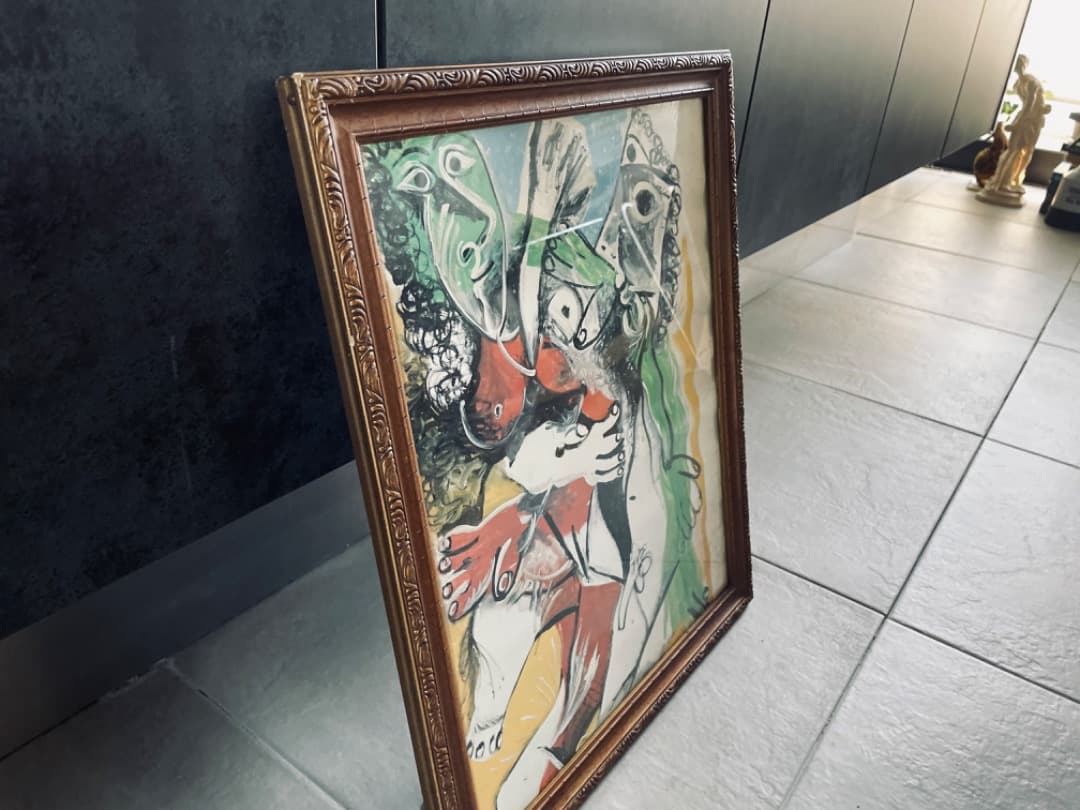 希少 パブロ・ピカソ アンティーク作品 額装 ビンテージ ヴィンテージ ポスター