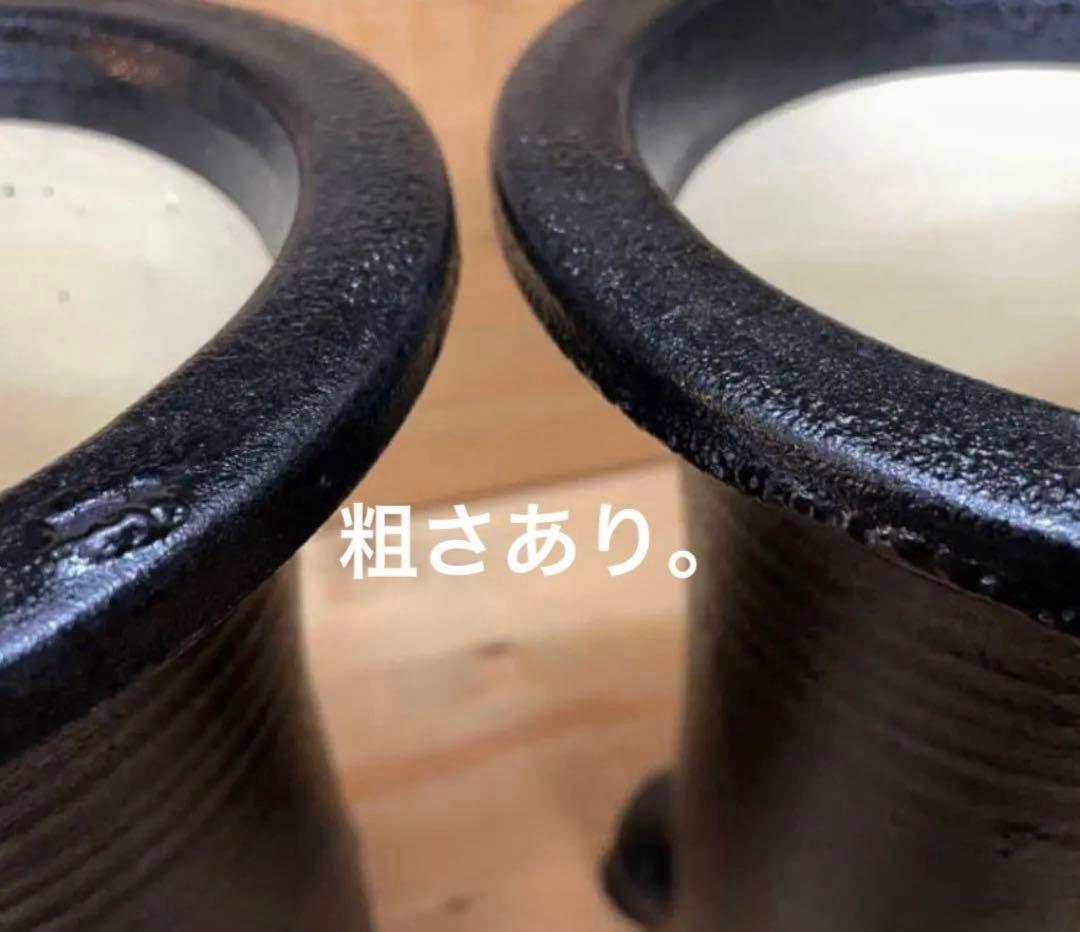 未使用/特価品❕楽焼/蘭鉢/6号/4個組 目皿付き　　植木鉢/万年青鉢