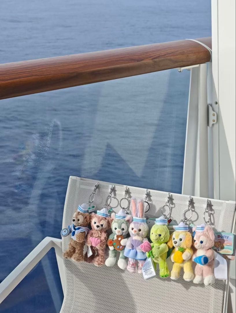 ディズニークルーズアドベンチャー号限定　ダッフィー＆フレンズ全員キーホルダー