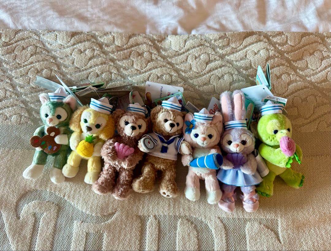 ディズニークルーズアドベンチャー号限定　ダッフィー＆フレンズ全員キーホルダー