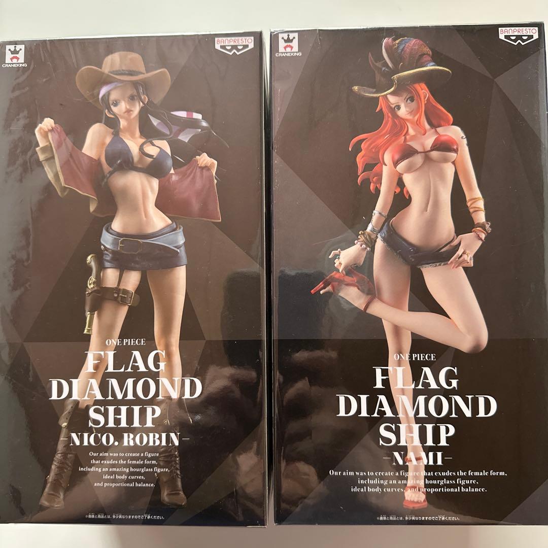 ONE PIECE フィギュア　フラッグダイヤモンドシップ　ナミ　ロビン