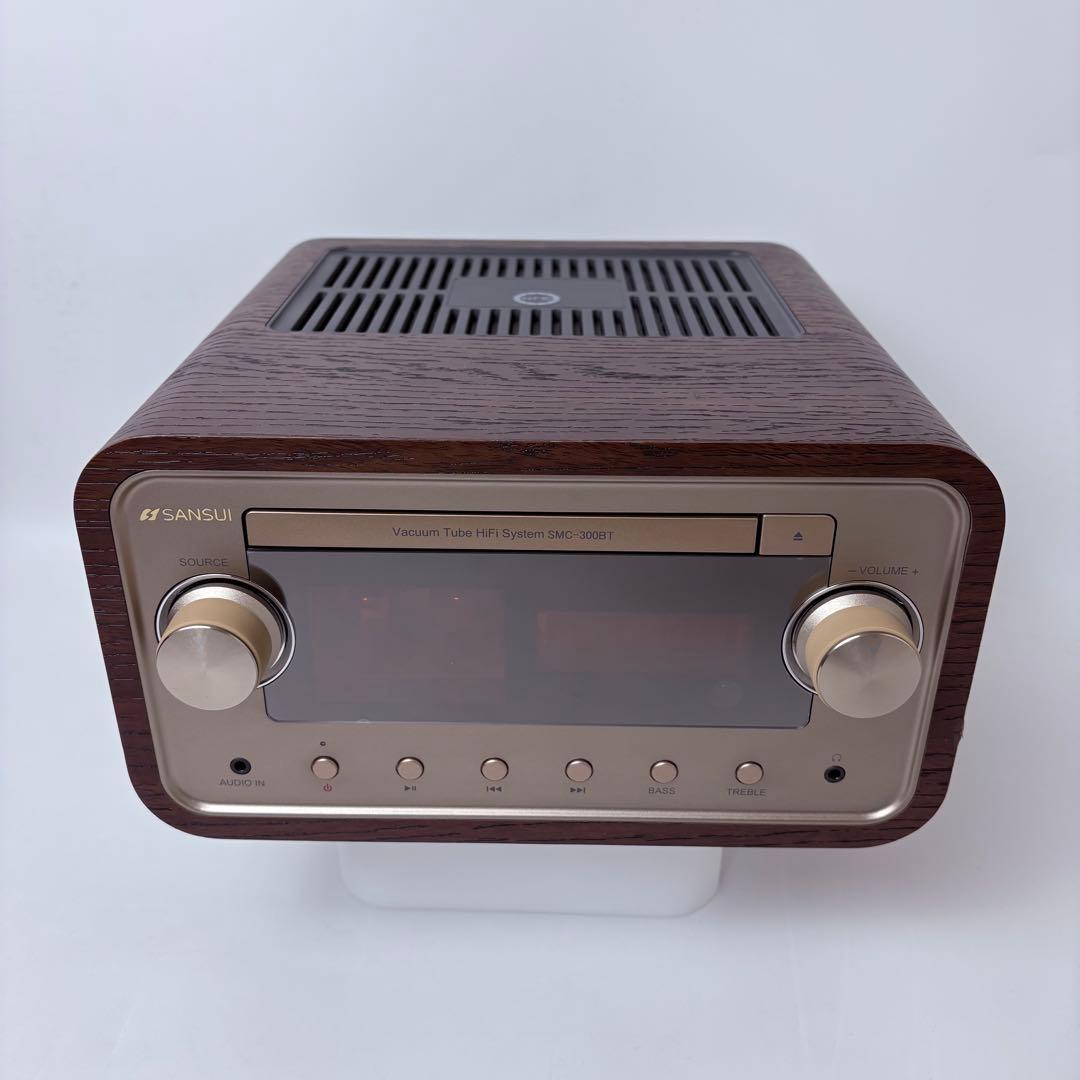 【送料無料】SANSUI 真空管ハイブリッド搭載CDステレオ SMC-300BT