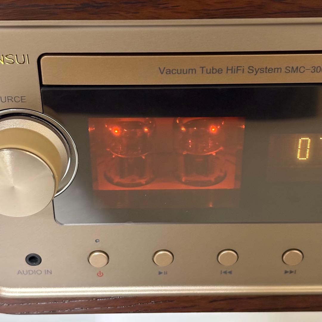 【送料無料】SANSUI 真空管ハイブリッド搭載CDステレオ SMC-300BT