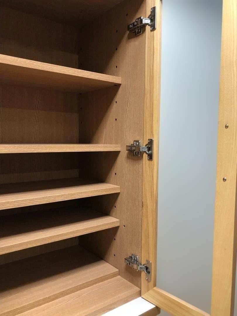 美品 送料無料　河口家具 CLAN クラン キッチン収納 食器棚 75048-1