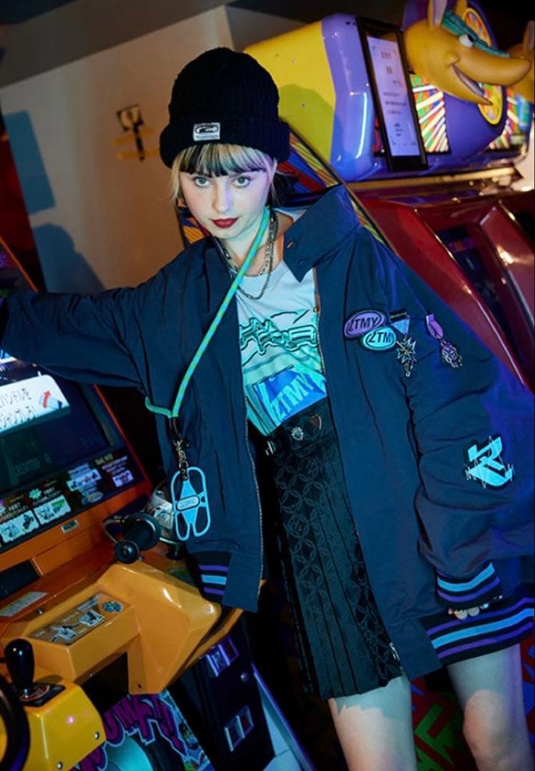 VARSITY JACKET(Navy)（ずっと真夜中でいいのに。）