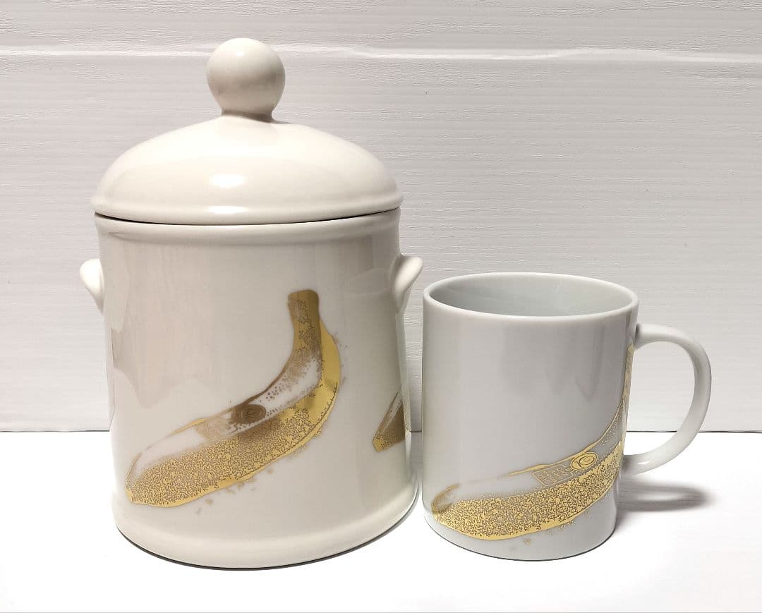 非売品　Q-pot. 　バナナ　マグカップ　ポット　セット　陶器