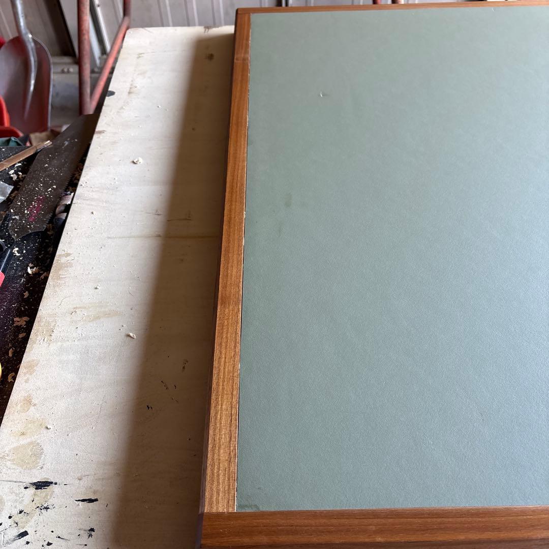 デスク天板　リノリウム　ウォールナット