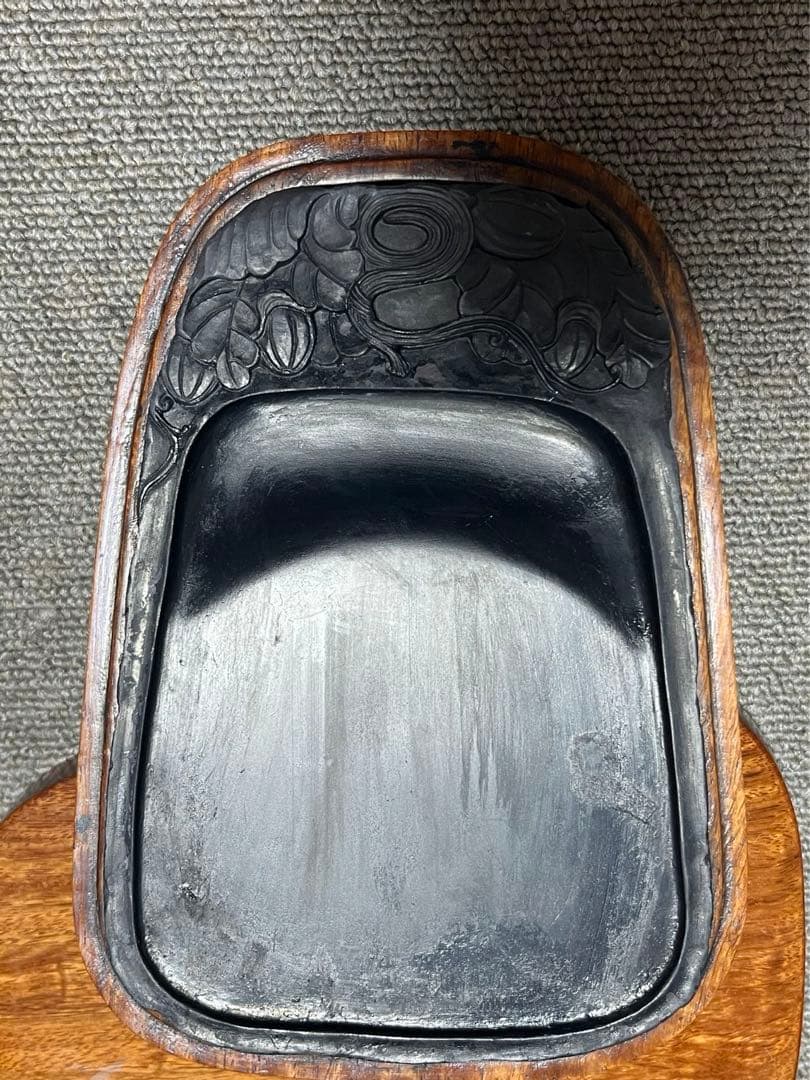 中国 文房四宝 書道用品 端渓硯 硯 古玩 木箱 唐物