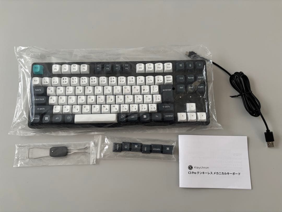 【あ】Keychron C3 Pro カスタムゲーミングキーボード 赤軸