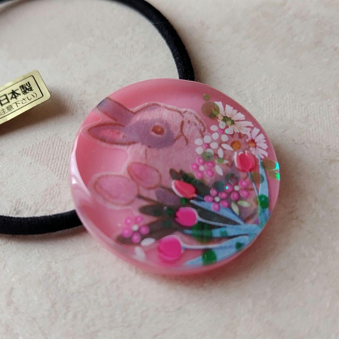 春のお花畑 ラウンドレジンヘアゴム