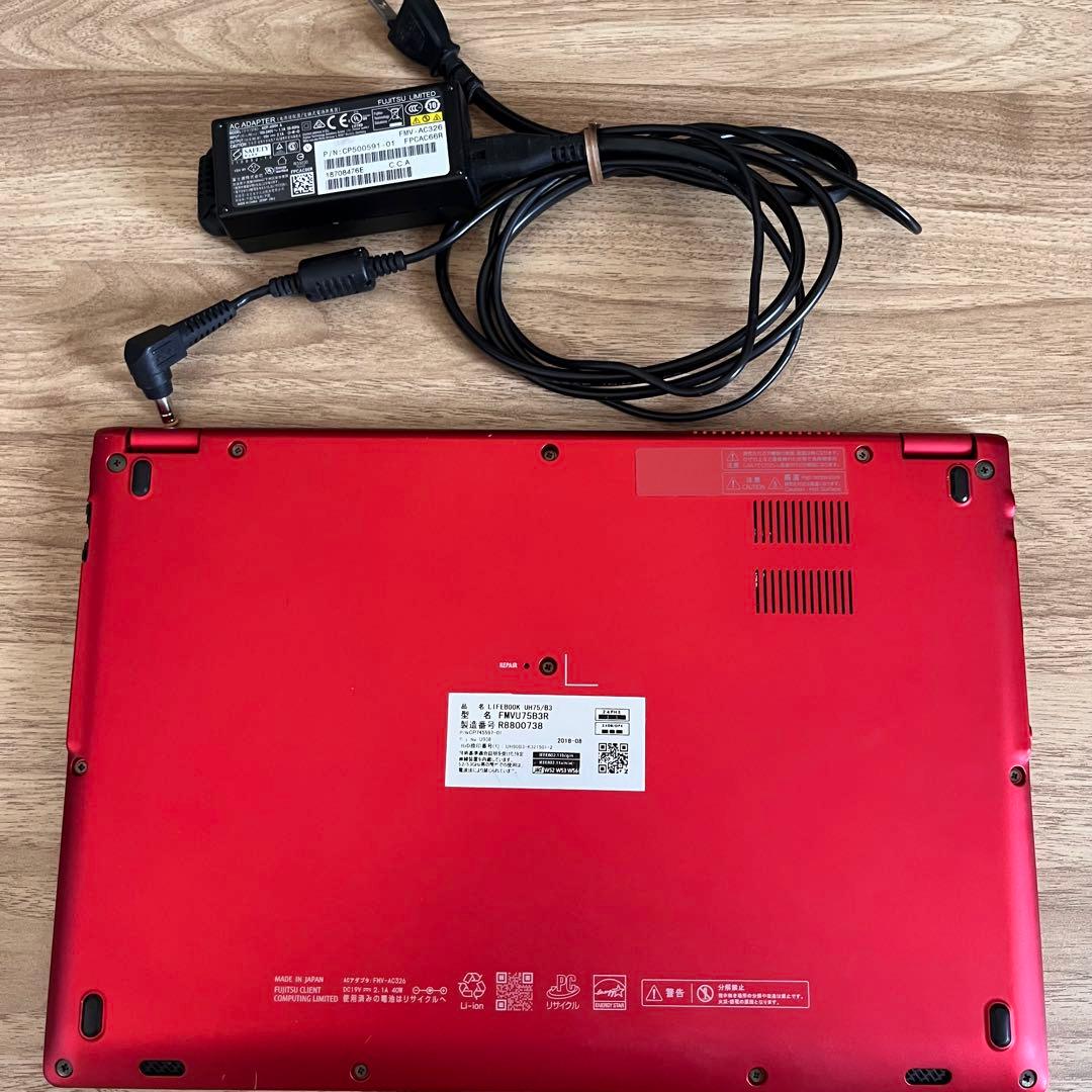 【美品】【FUJITSU】LIFEBOOK UH75/B3 ノートパソコン　PC