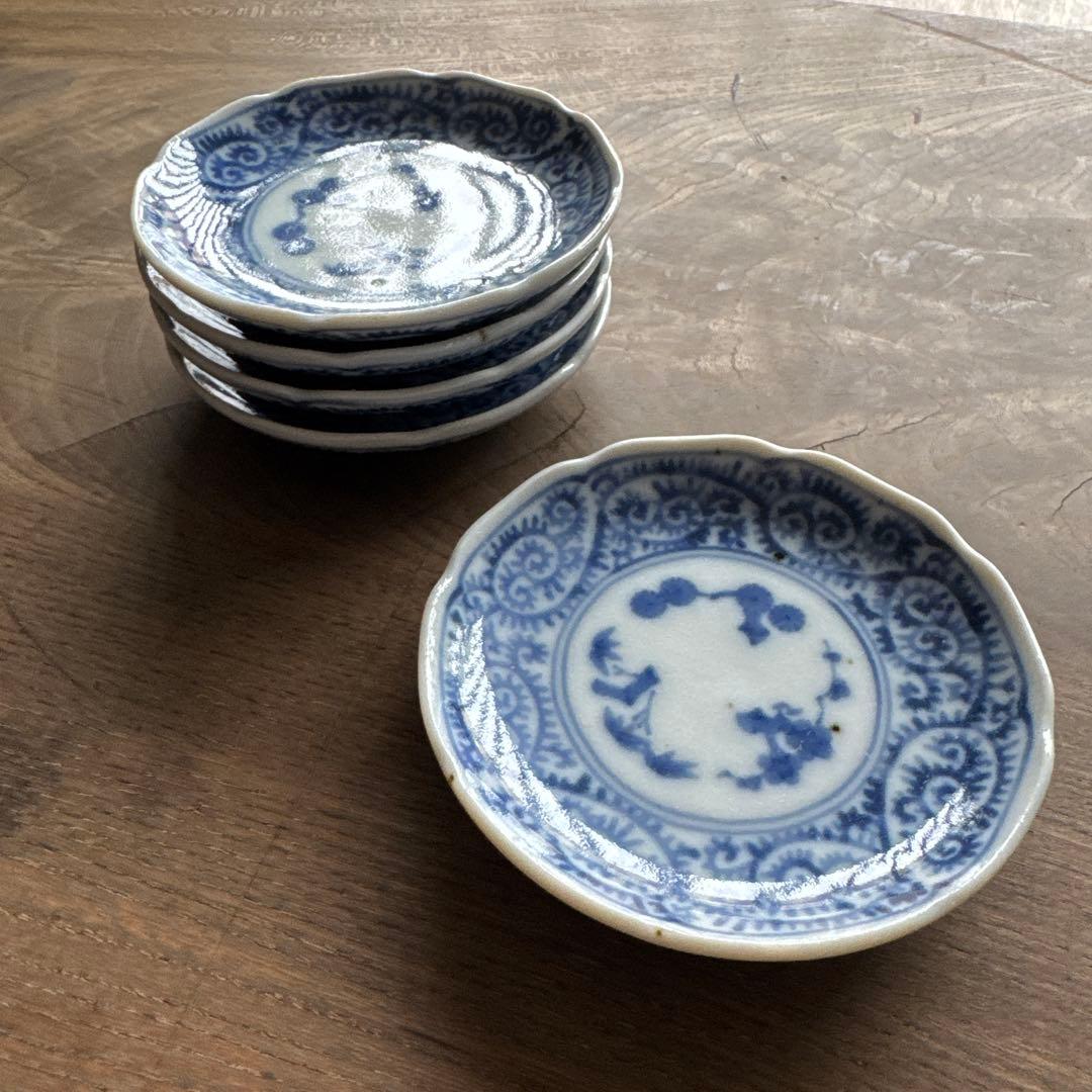 伊万里焼　蛸唐草文　手塩皿/豆皿　5枚セット　K341