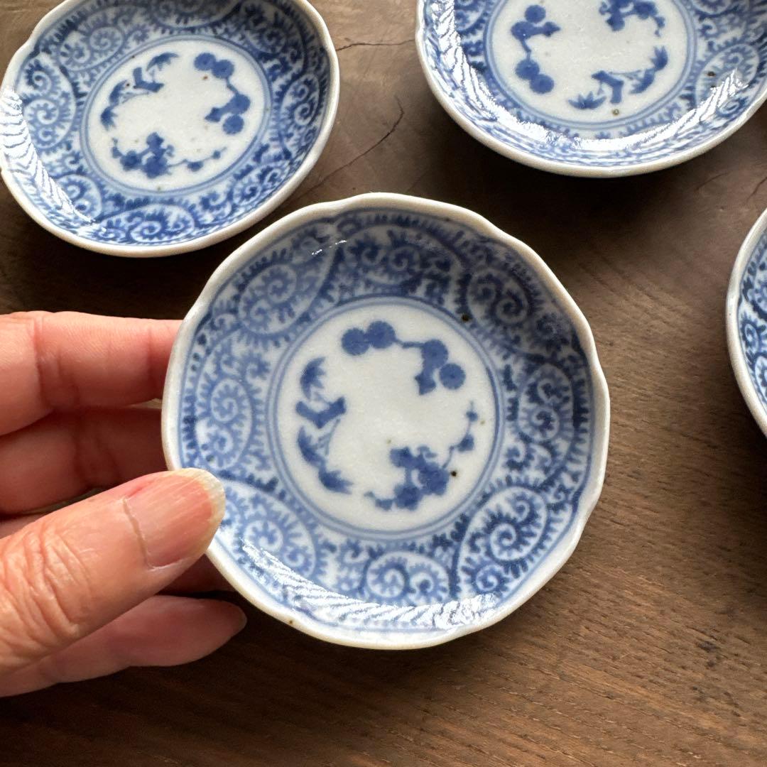 伊万里焼　蛸唐草文　手塩皿/豆皿　5枚セット　K341