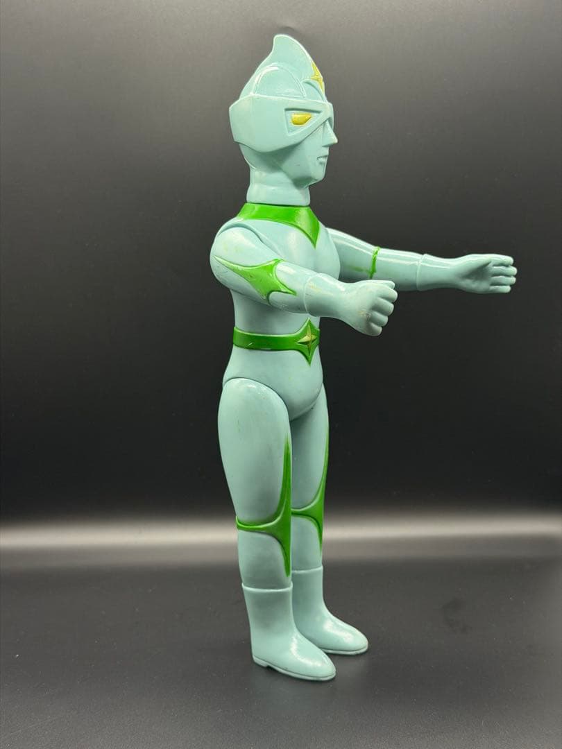 【希少・当時物】ブルマァク ミラーマン 大サイズ ソフビ 全高約29cm 経年品