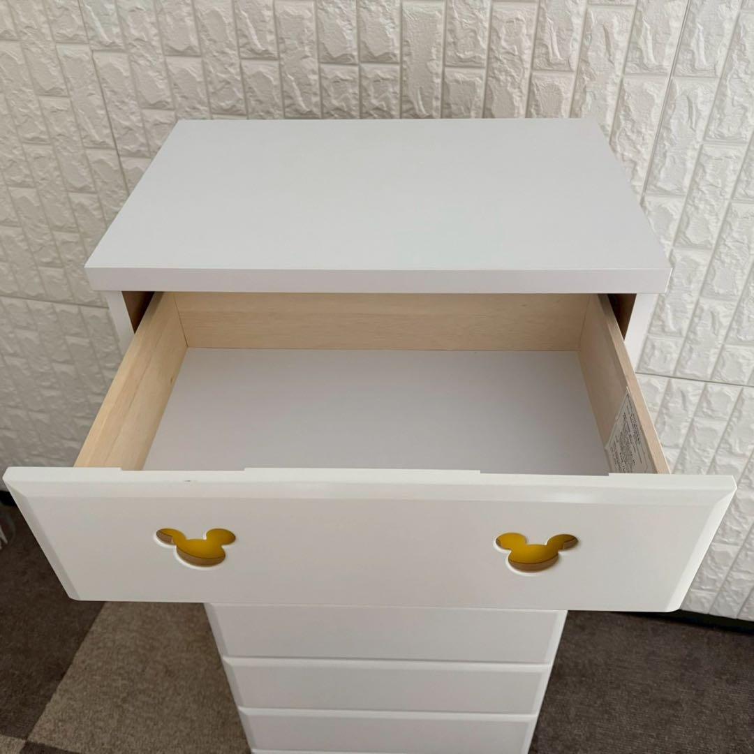 東京23区配送無料✨アルファタカバ　ディズニー　ハイチェストミッキー　ホワイト