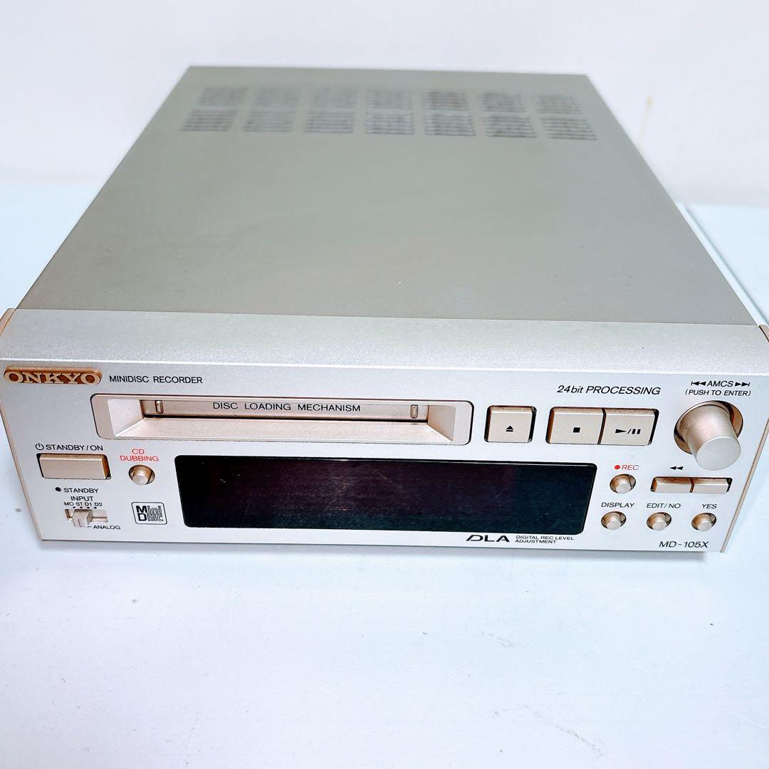 ONKYO MDレコーダー MD-105X 本体のみ オンキョー