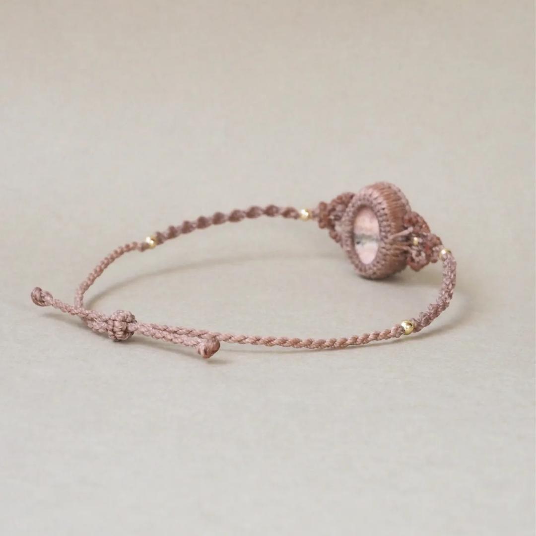 ロードクロサイト (インカローズ) マクラメ ブレスレット