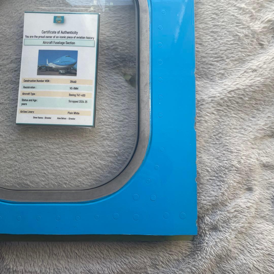 S*様 KLMオランダ航空 B747-400M PH-BFV 窓 本物の航空機部