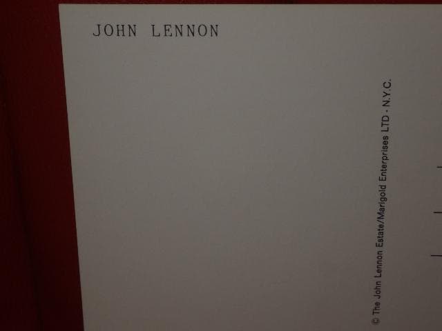 80’S★ジョンレノン★アート★壁掛け★2★ビンテージ★ビートルズ★ポスター