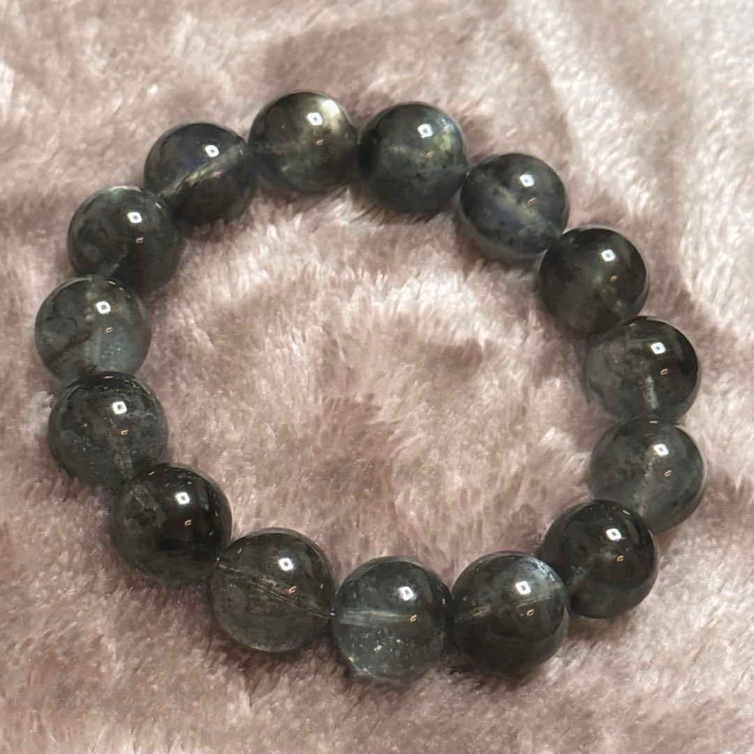 【高品質】 希少 天然 アクアマリン ブレスレット