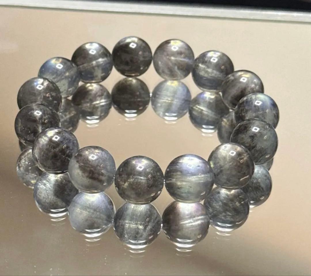 【高品質】 希少 天然 アクアマリン ブレスレット