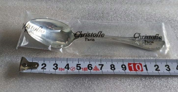 箱なし　13.5cm コーヒースプーン4本セット　マルリー　クリストフル