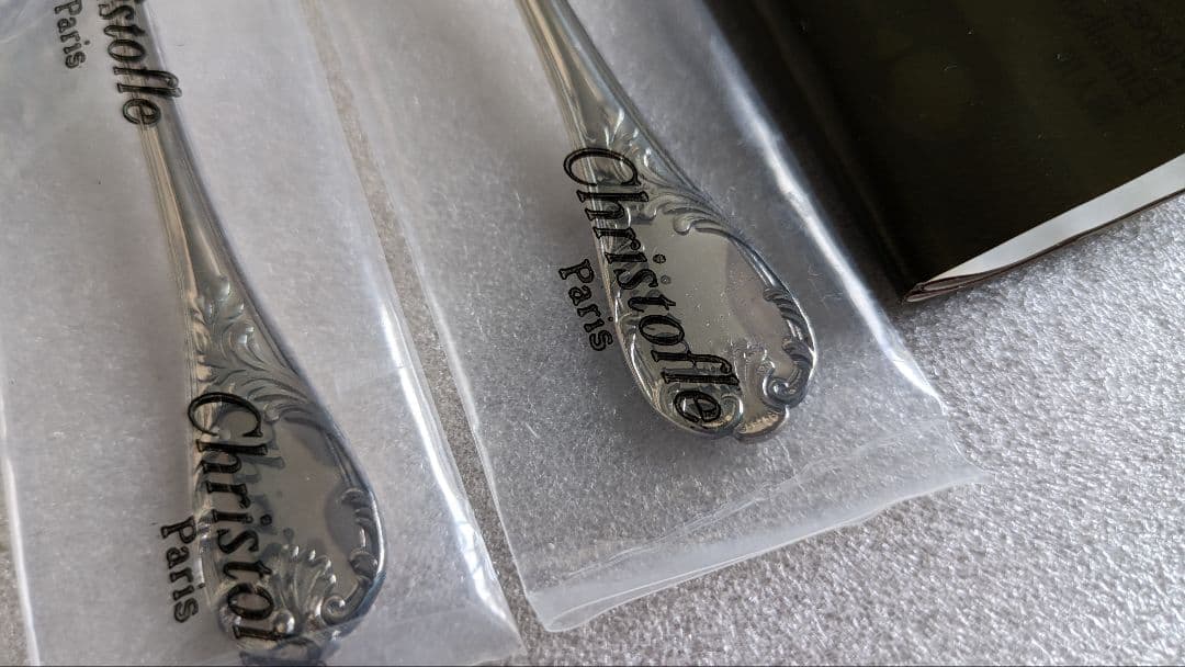 箱なし　13.5cm コーヒースプーン4本セット　マルリー　クリストフル