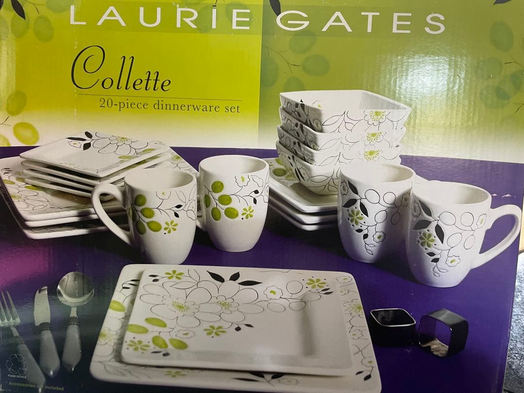 ローリーゲイツ　磁器製　ディナーウエアセット18枚　パーティー皿セット　新品