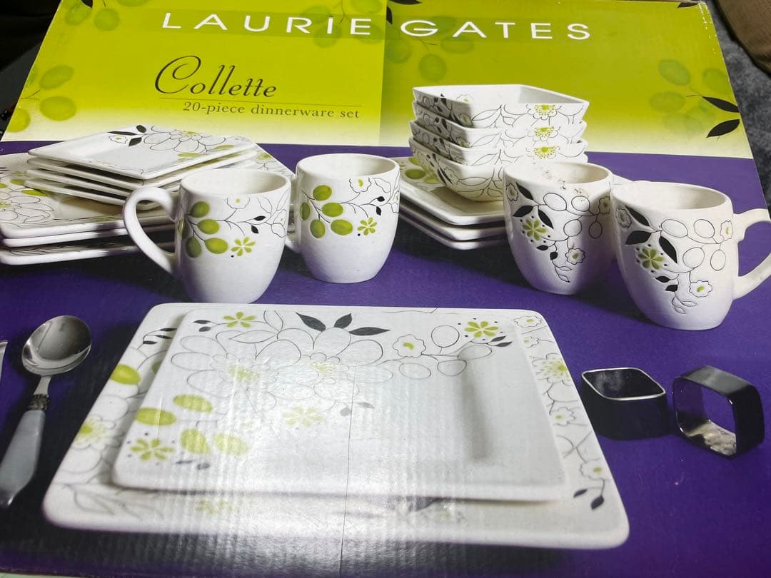 ローリーゲイツ　磁器製　ディナーウエアセット18枚　パーティー皿セット　新品