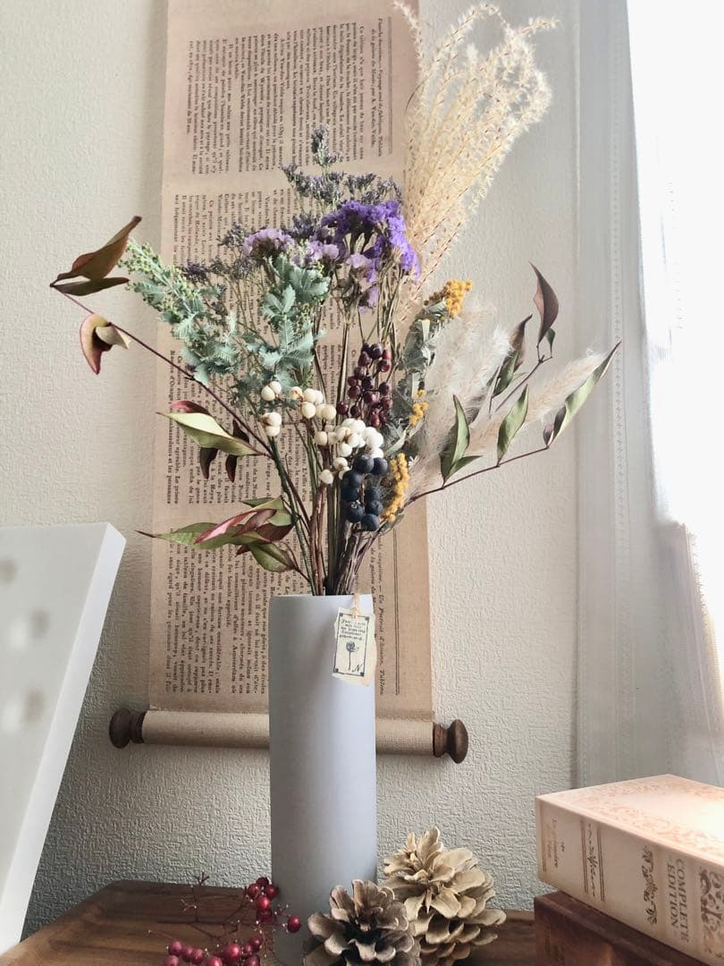 ◆和モダン◆  ミモザ　ブーケ　ドライフラワー　スワッグ　花束　インテリア雑貨