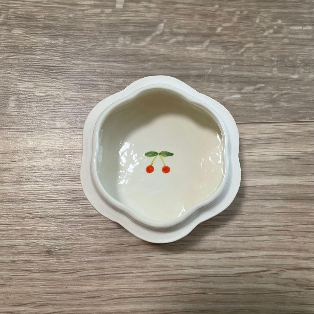 Sugar poppo 小物入れ リス さくらんぼ 陶器 セラミック