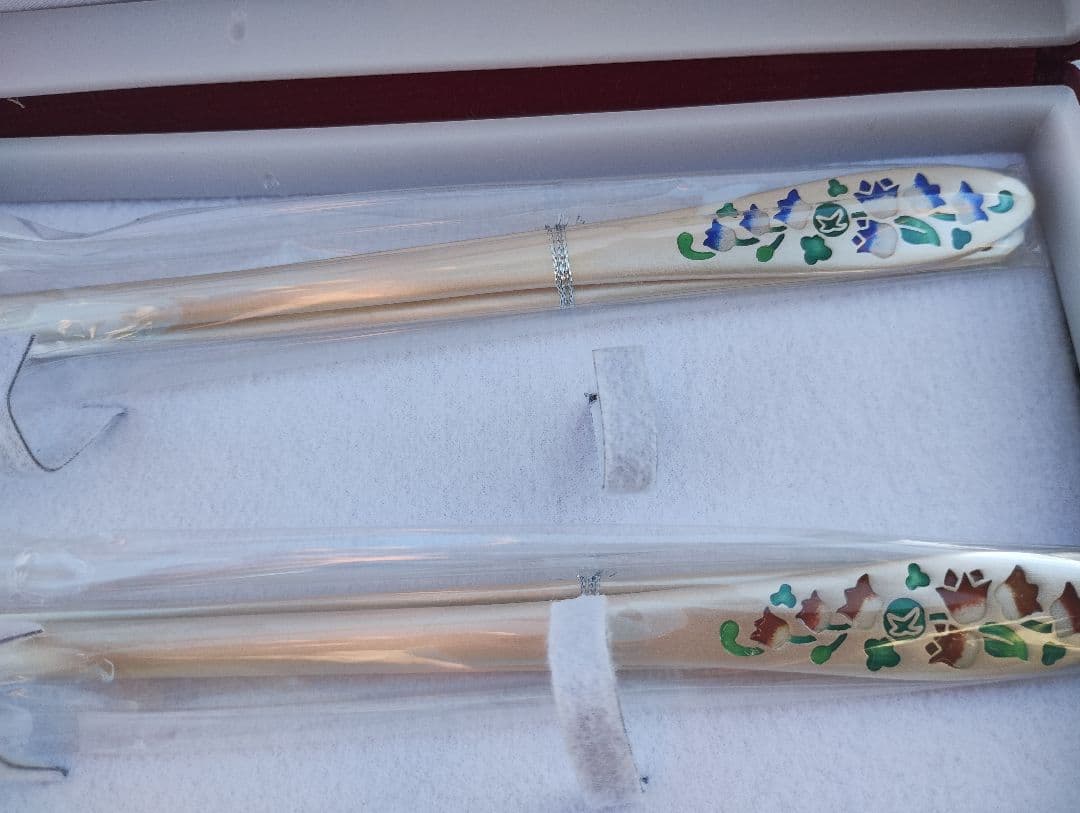 銀製スプーンと箸セット 2本