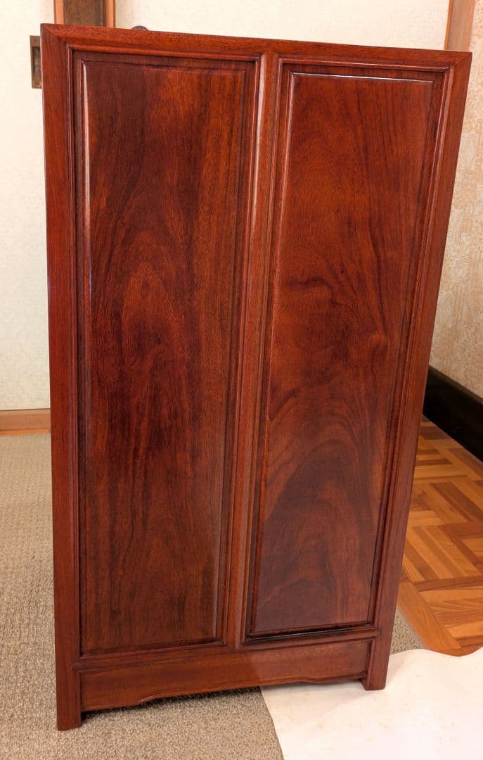 木製5段チェスト ダークブラウン