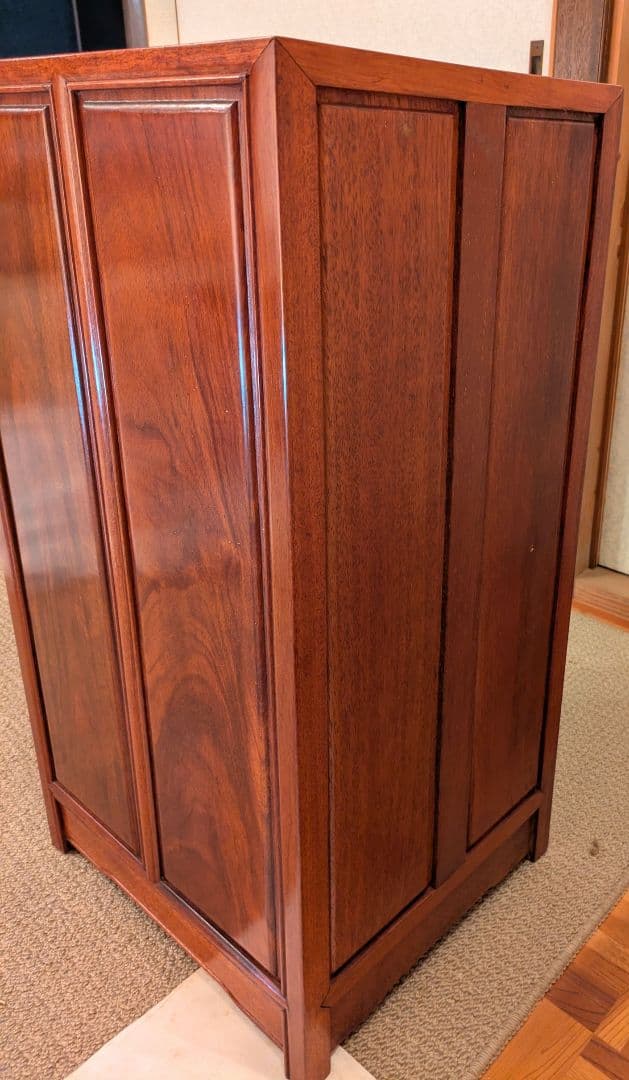 木製5段チェスト ダークブラウン