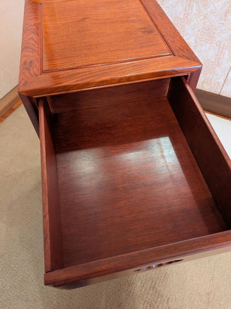 木製5段チェスト ダークブラウン