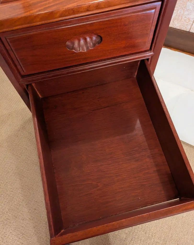 木製5段チェスト ダークブラウン