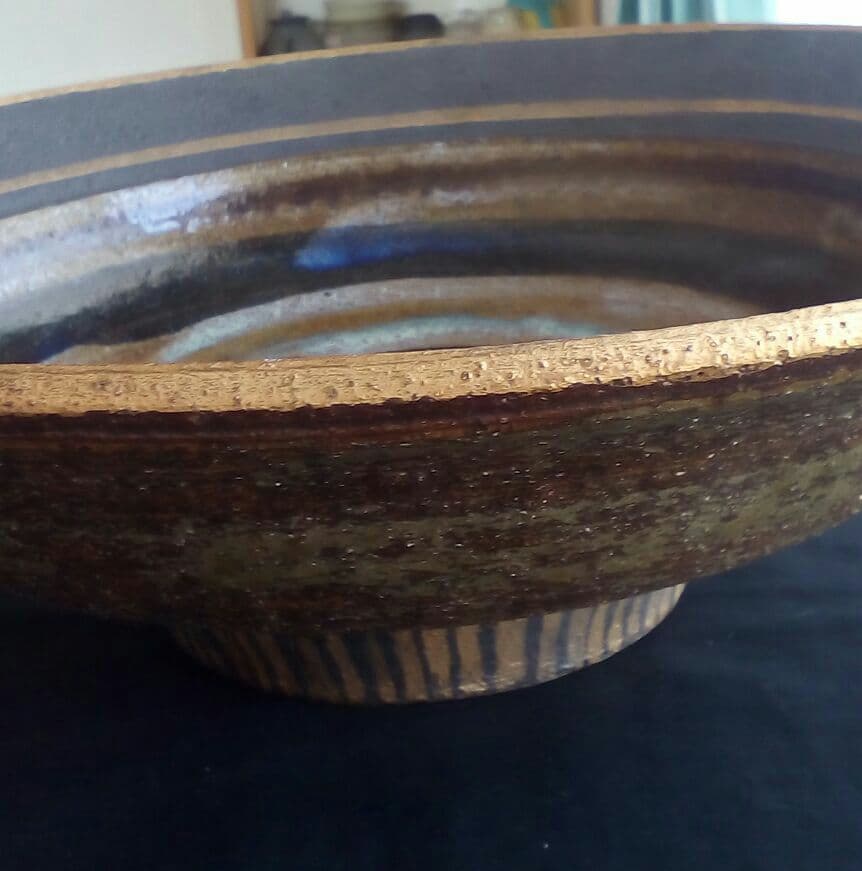 沖縄やちむん　一翠窯　金彩大鉢