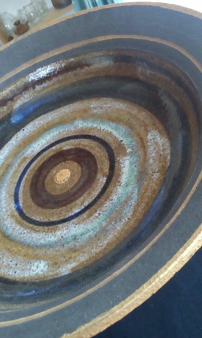 沖縄やちむん　一翠窯　金彩大鉢