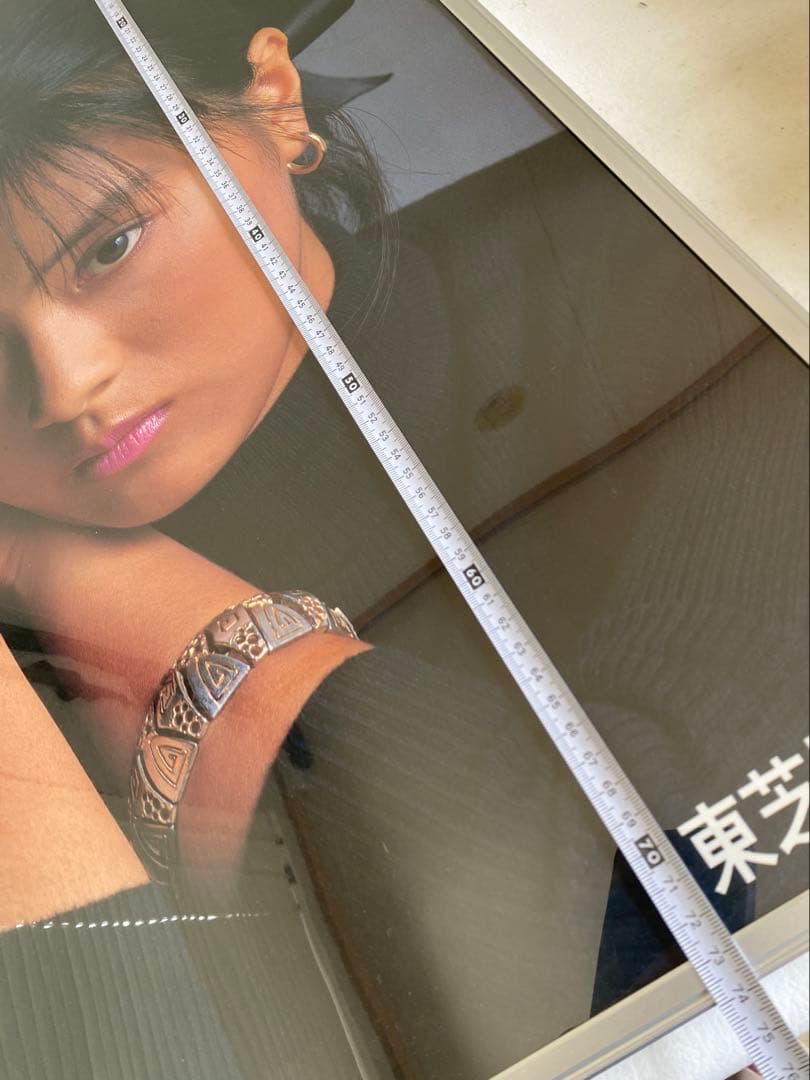 TOSHIBA 薬師丸ひろ子　広告　ポスター　額入り　当時物