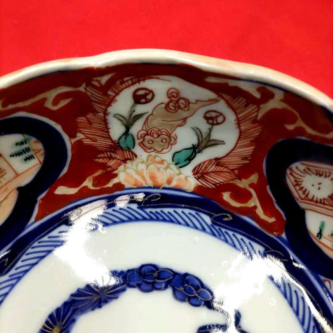 有田焼　伊万里焼　古伊万里　金彩　色絵　なます皿　小皿　小鉢　6寸皿5客セット①