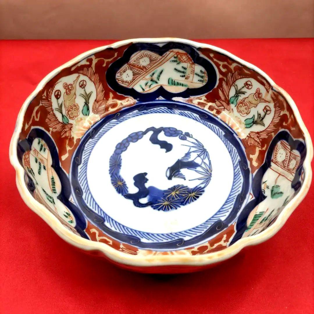 有田焼　伊万里焼　古伊万里　金彩　色絵　なます皿　小皿　小鉢　6寸皿5客セット①