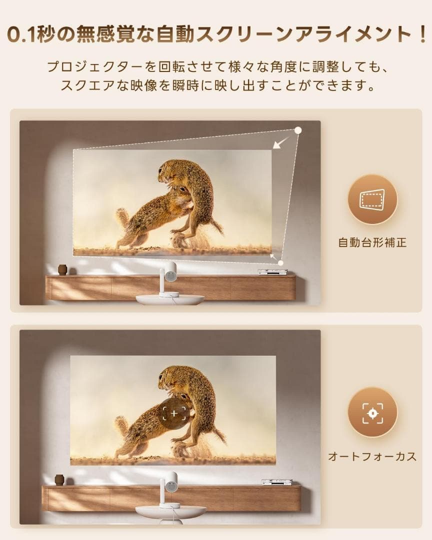 フォロー割しました❣️ ETOE⭐️プロジェクター Google TV搭載