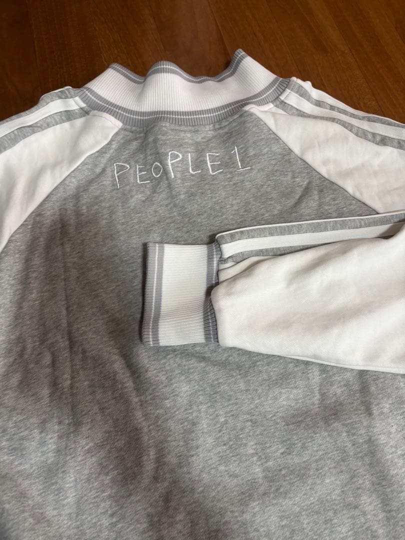 PEOPLE1 SWEAT TOPS グレー (ハーフジップ)