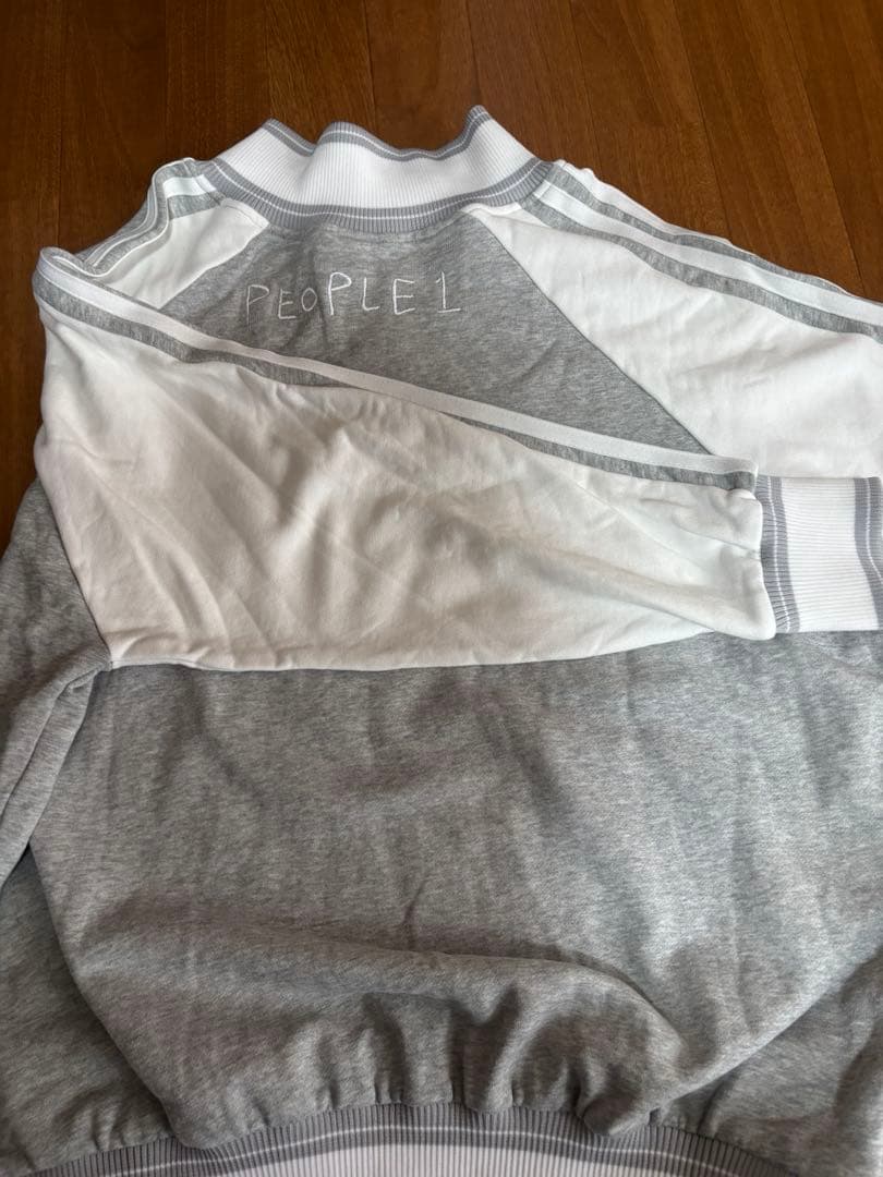 PEOPLE1 SWEAT TOPS グレー (ハーフジップ)