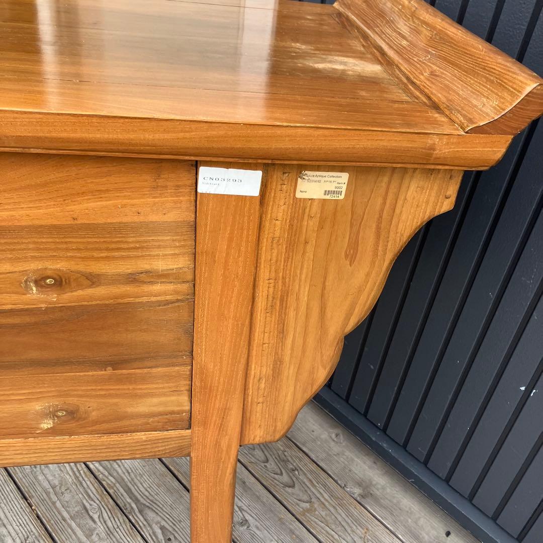 アンティーク デコア 木製 彫刻 サイドボード コンソールテーブル 北欧