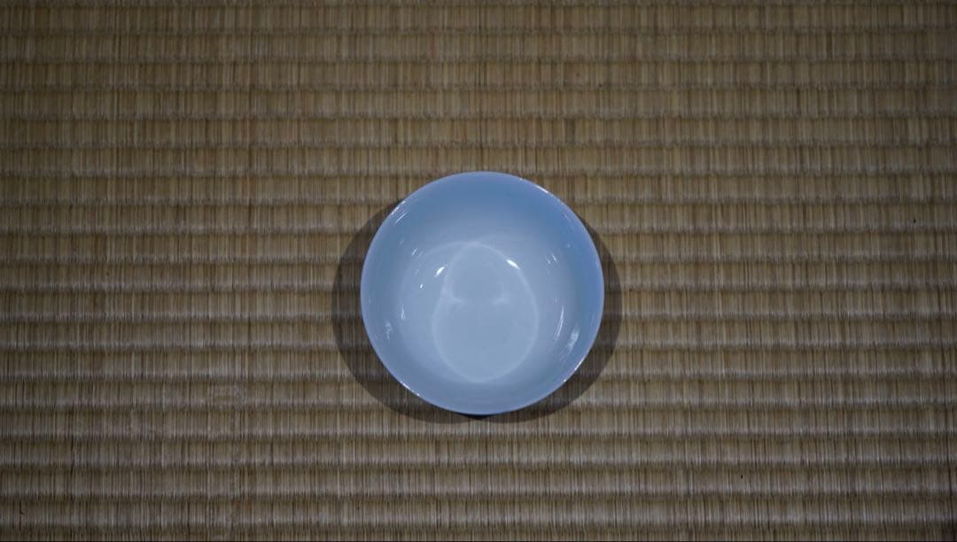 明治時代 染付 花鳥文 蓋茶碗 8客 箱付 懐石料理道具